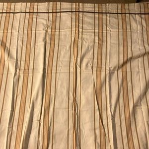 Waverly Home Fabric Ivory Striped Shower curtain